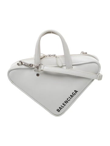 Leather Triangle Duffle bag