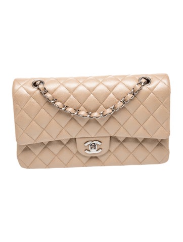 Classic Medium Iridescent Double Flap Bag