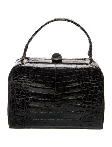 Nancy Gonzalez Crocodile Top Handle Bag