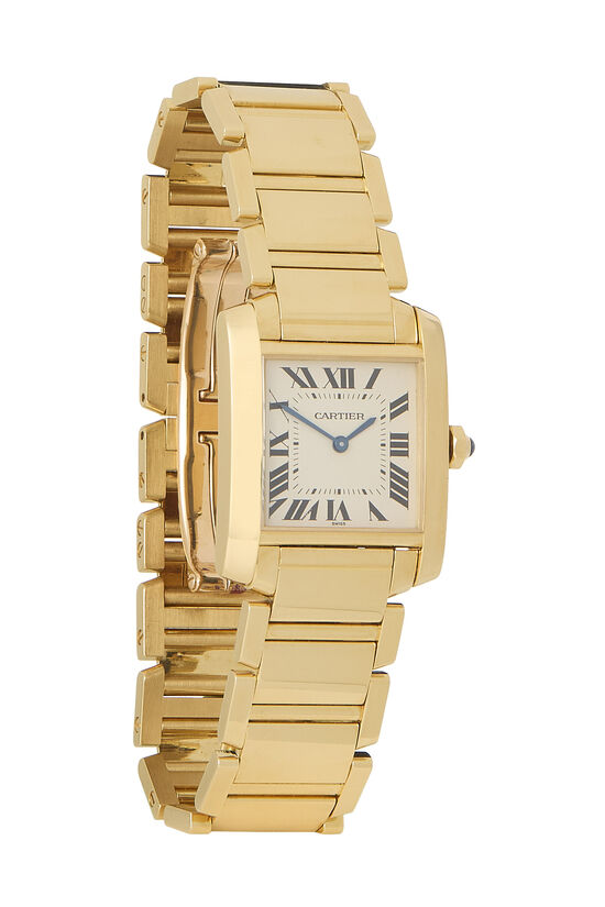 Cartier Tank Française 18K Yellow Gold Watch Small