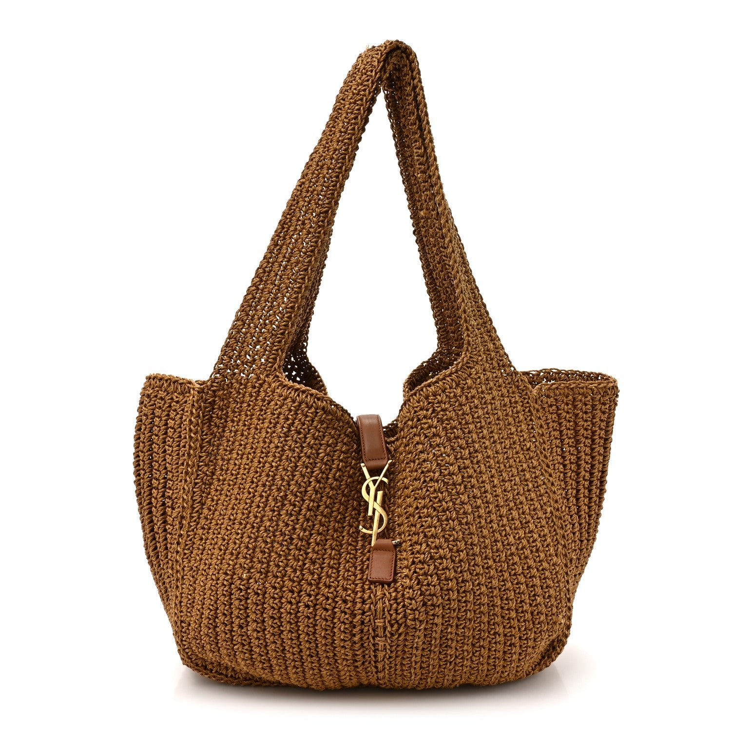 Saint Laurent Raffia Le 5 A 7 Bea Tote