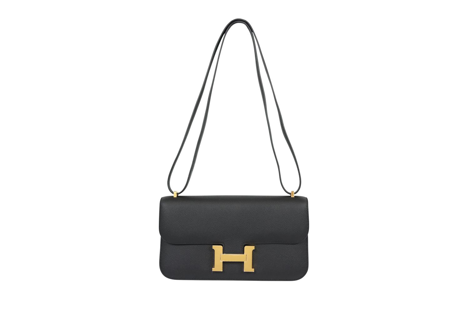 Hermes Hermes Constance Elan 25 Bag, Black Noir Epsom Leather and Gold Hardware, G 2026 Stamp, New in Box WA001