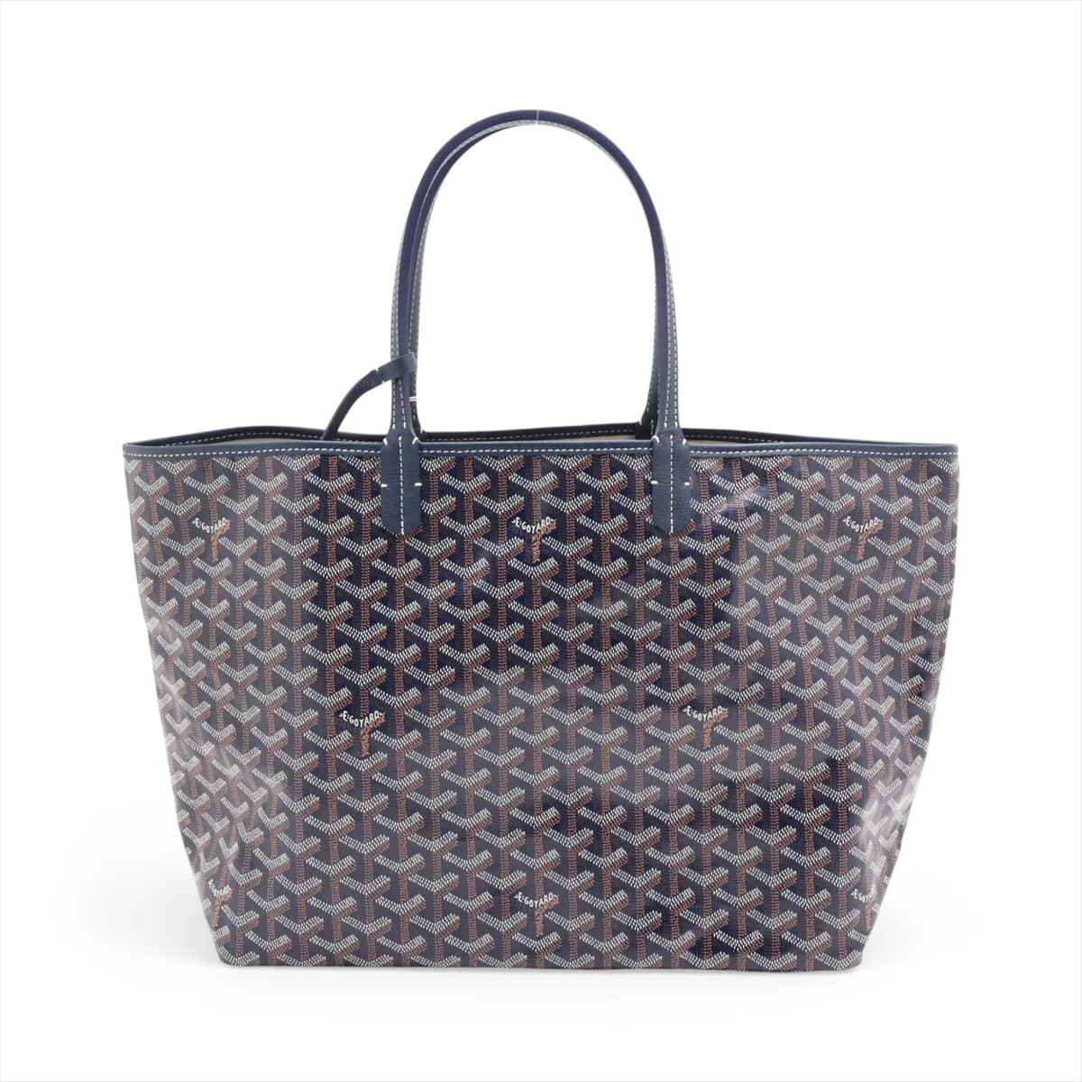 Goyard Saint Louis PM PVC & leather Tote bag Navy Blue