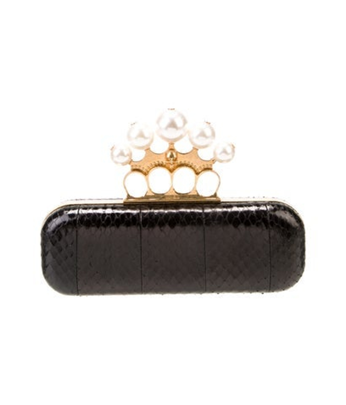 Alexander McQueen Mcqueen Faux Pearl Minaudiere