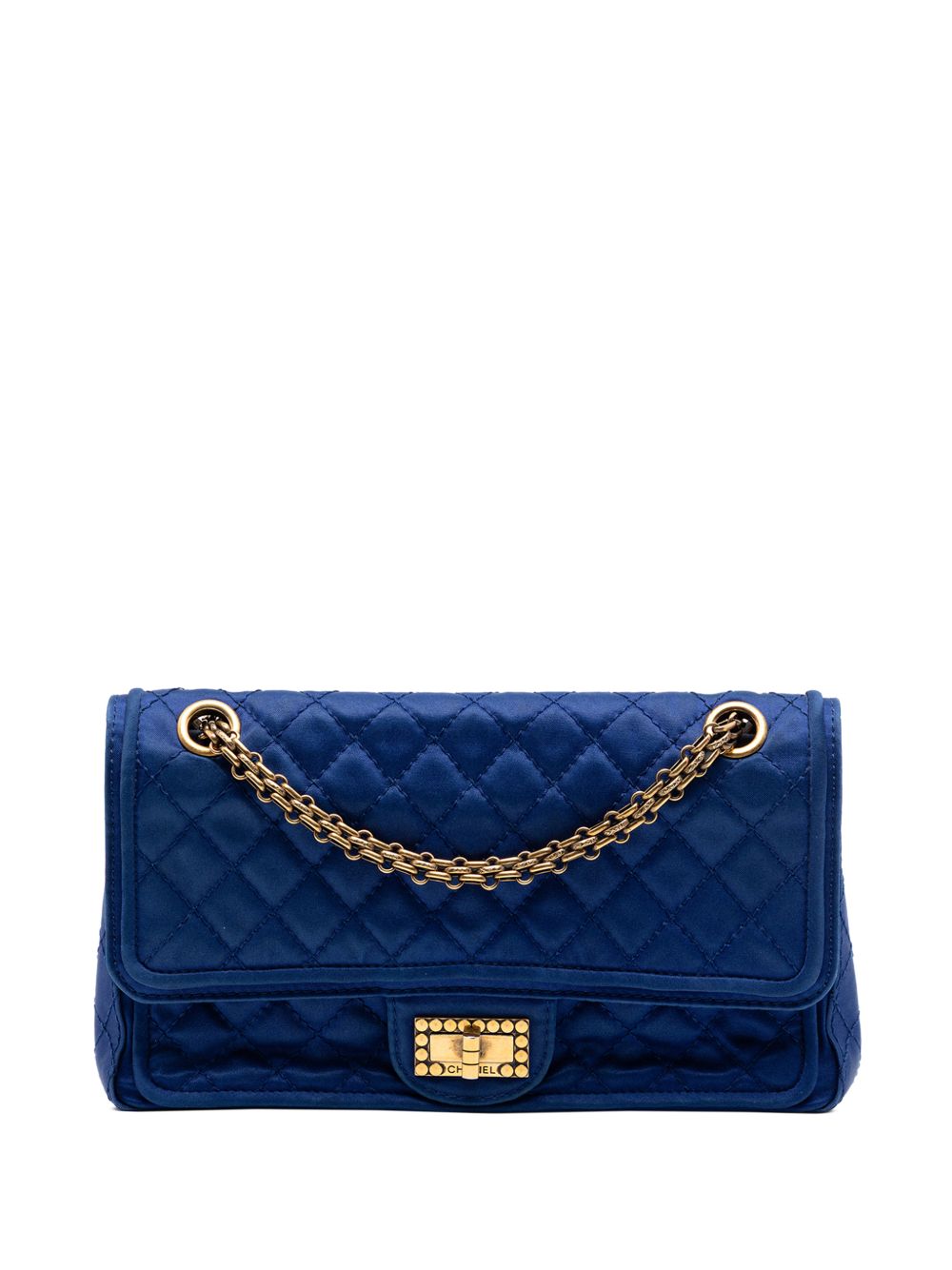 Chanel 2009-2010 Quilted Satin Reissue 2.55 Double Flap 225 shoulder bag