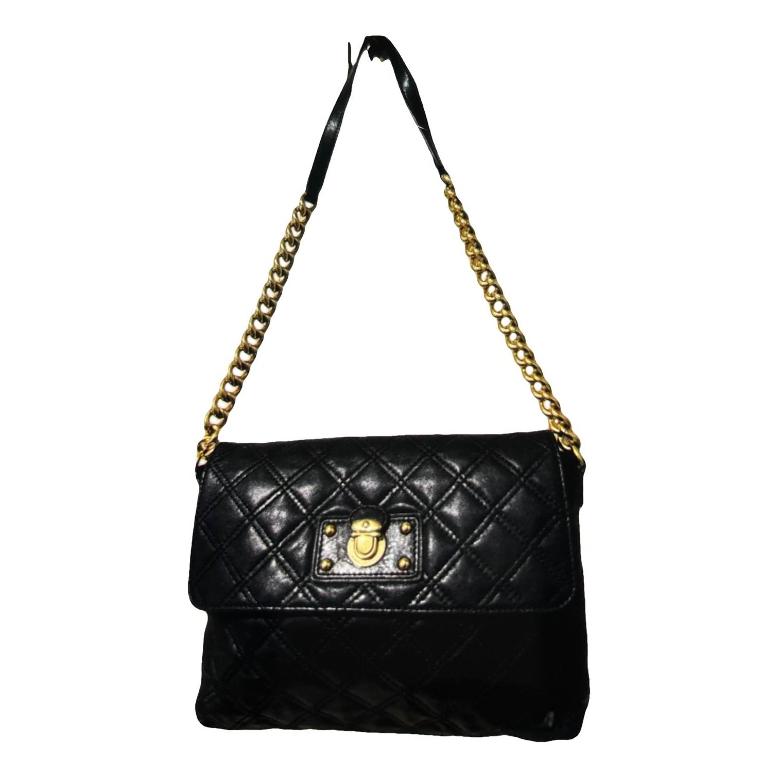 Single leather handbag