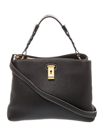 Leather Top Handle Bag