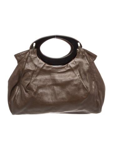 Leather Top Handle Bag