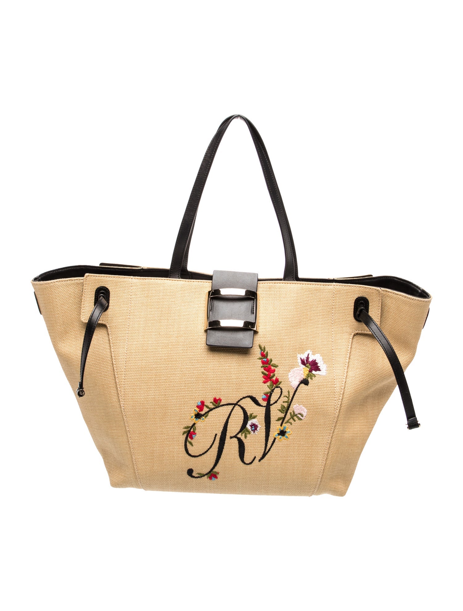 Roger Vivier Raffia Tote