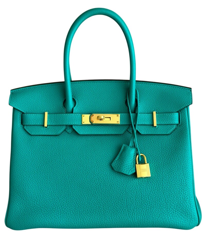 Vert Verone Togo Birkin 30 Gold Hardware, 2019