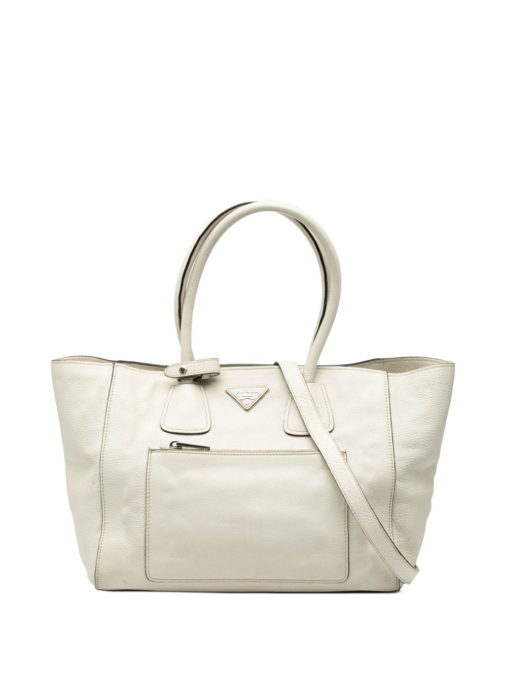 2000-2025 Vitello Daino Front Pocket Open Convertible Tote satchel