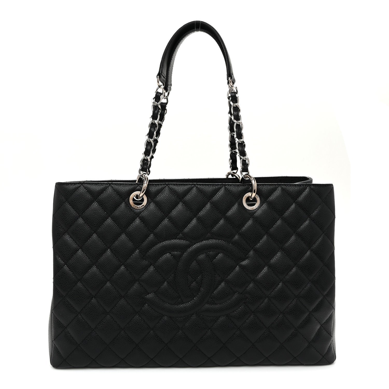 Chanel Caviar Quilted XL Grand Shopping Tote GST Black