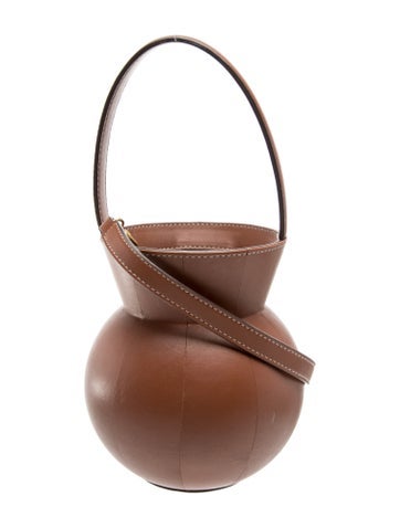 Leather Bucket Bag Small