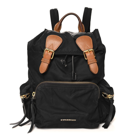 Burberry Nylon Medium Rucksack Backpack Black