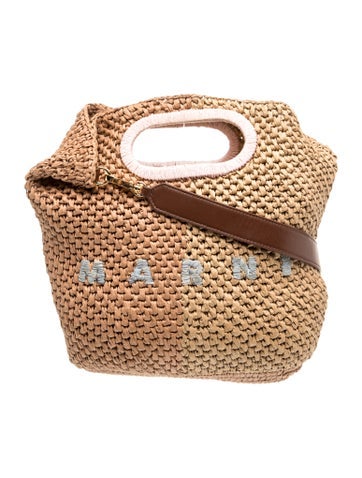 Raffia Top Handle Bag