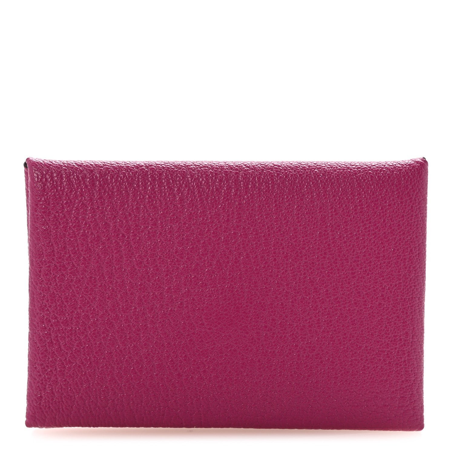 Hermes Hermes Chevre Mysore Calvi Card Case Rose Pourpre