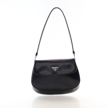 Spazzolato Leather Cleo Flap Bag Small
