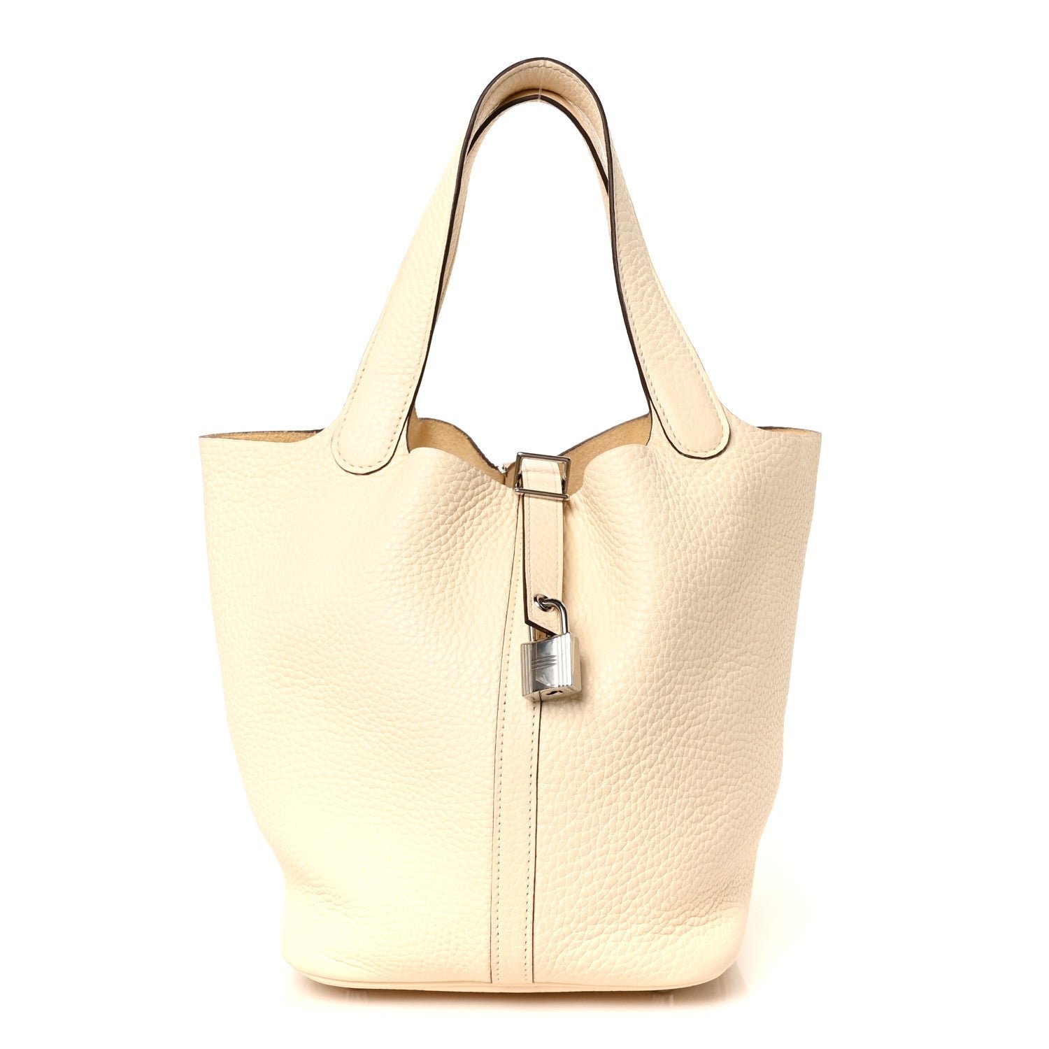 Hermes Hermes Taurillon Clemence Picotin Lock 22 MM Nata
