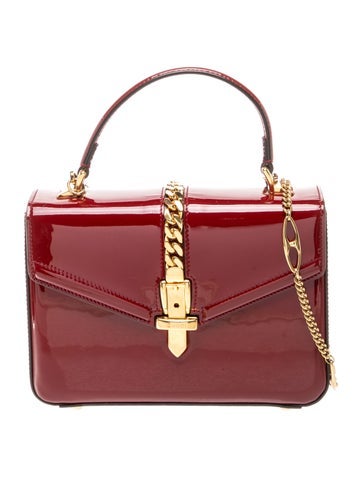 Patent Leather Top Handle Bag