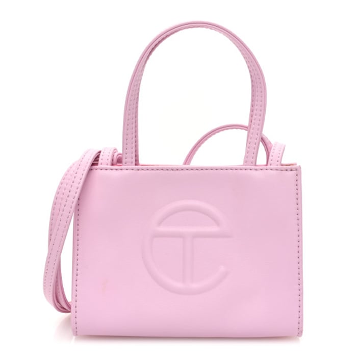 Telfar Vegan Leather Small Shopping Bag Bubblegum