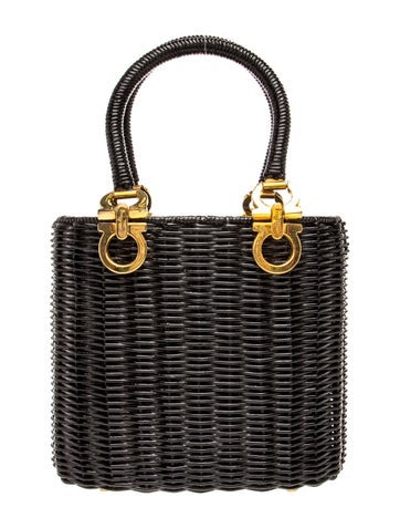Wicker Top Handle Bag