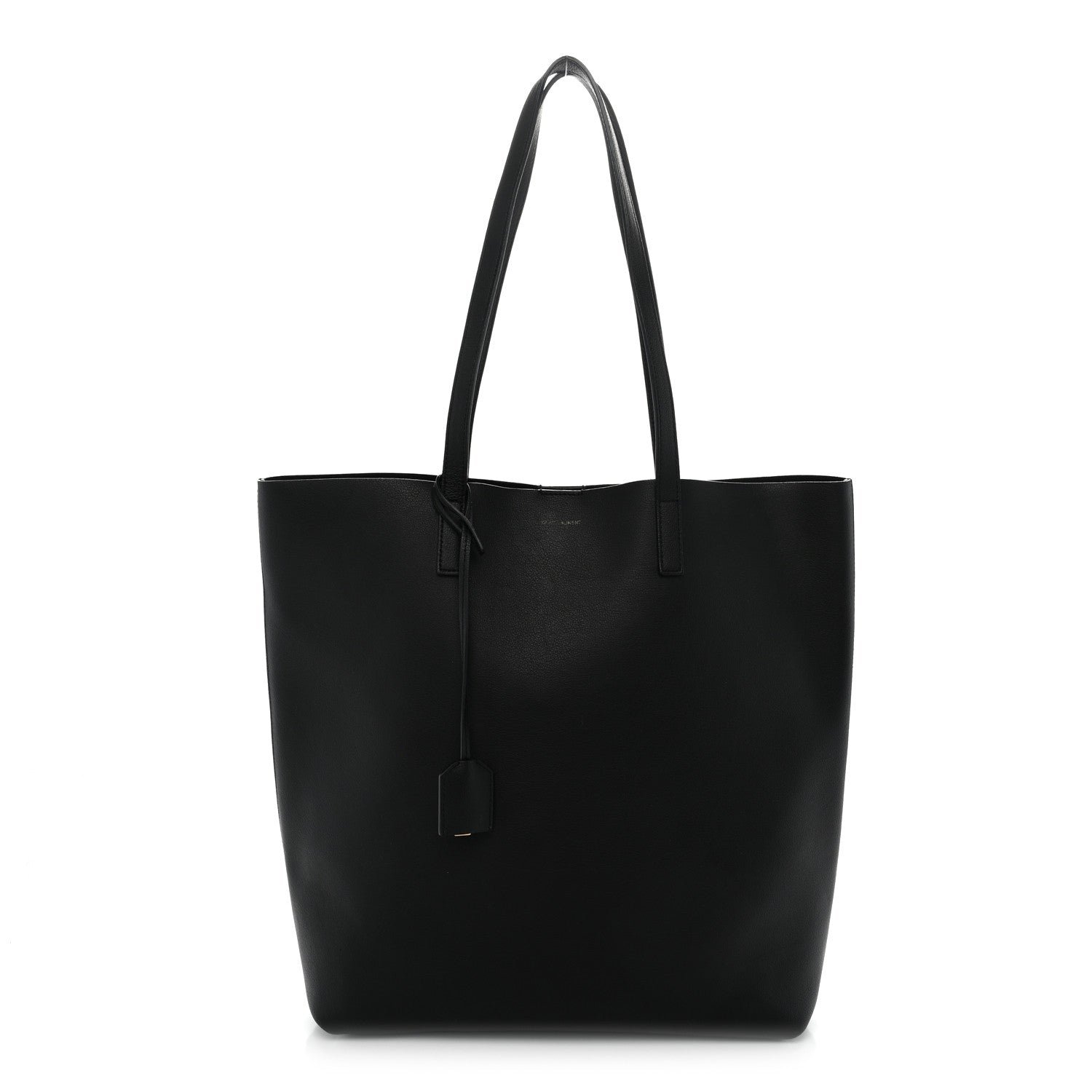 Saint Laurent Calfskin North-South Shopping Tote Black