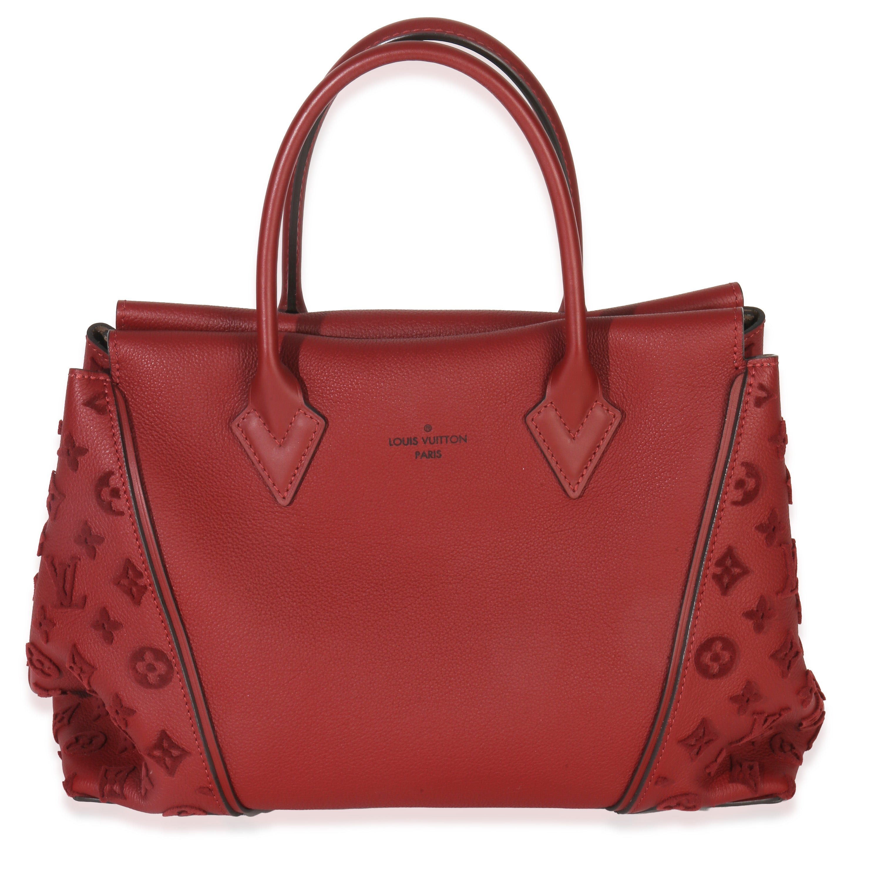 Red Tuffetage Veau Cachemire Tote W MM