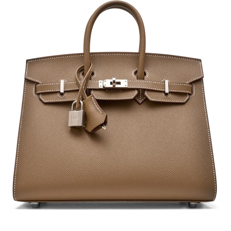 Hermes Etoupe Epsom Birkin 25 Sellier Palladium Hardware, 2024