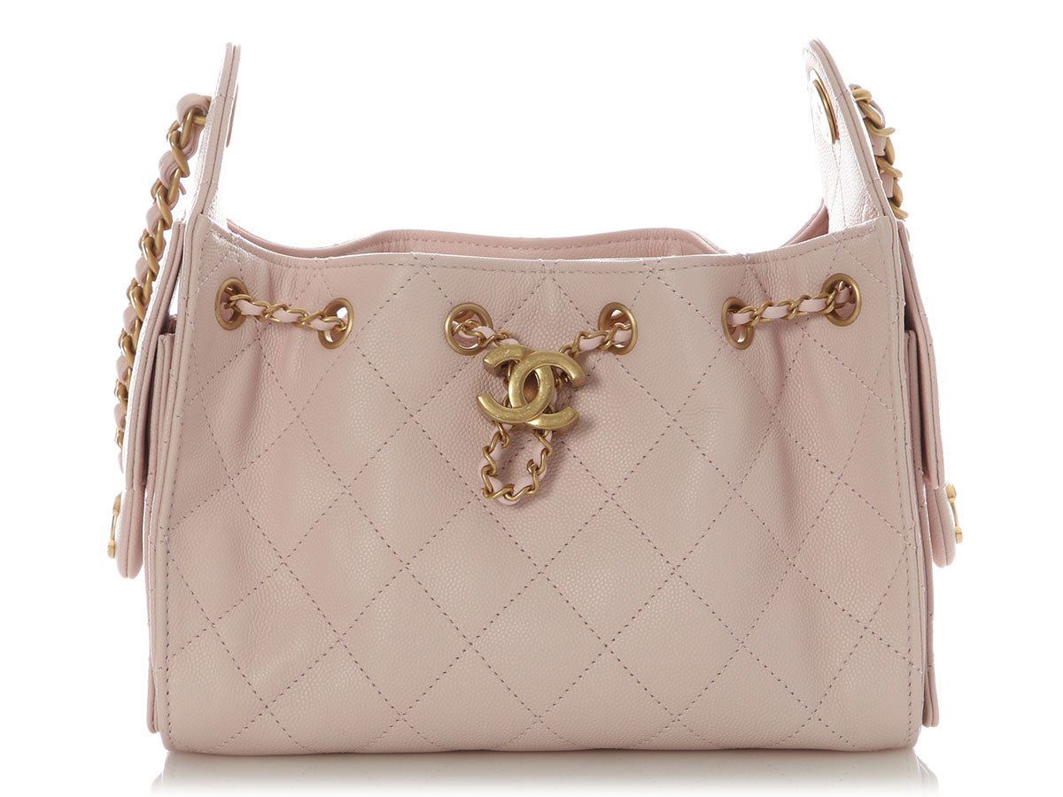 Chanel Mini Rose Clair Caviar 25 Hobo