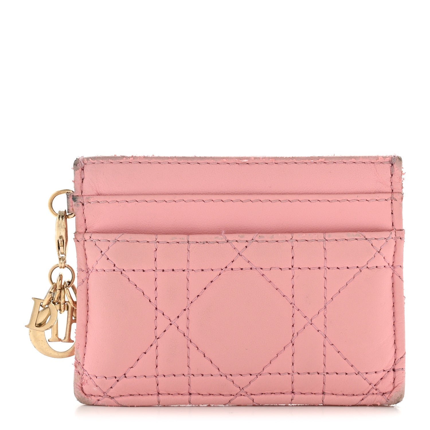 Christian Dior Lambskin Cannage Lady Dior Five-Slots Card Holder Melacoton