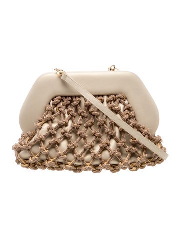 Themoire Leather KNOTS STRASS Bag