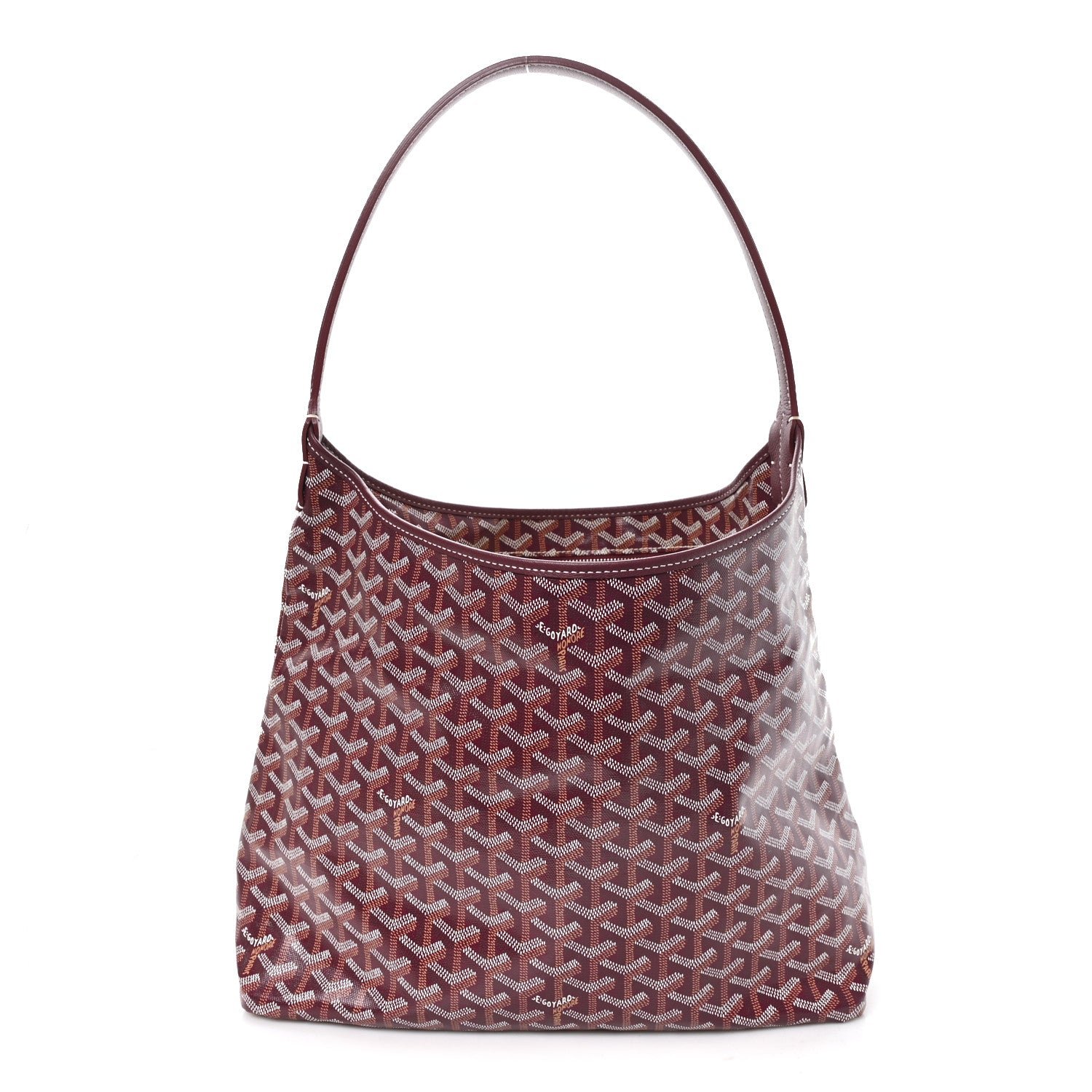 Goyard Goyard Goyardine Boheme Hobo Burgundy