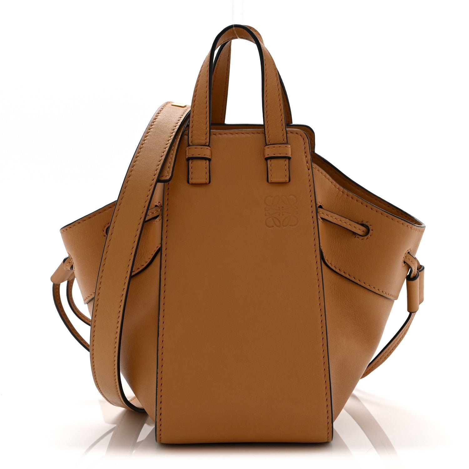 Loewe Calfskin Mini Hammock Shoulder Bag Tan