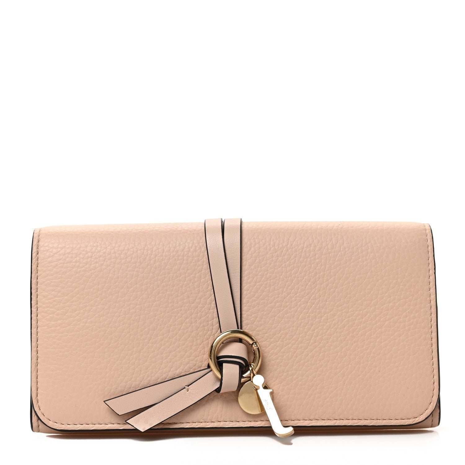 Chloe Calfskin Alphabet Long Wallet Blush Nude