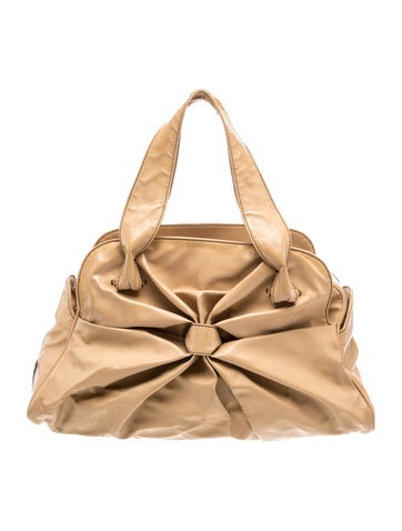 Patent Leather Top Handle Bag