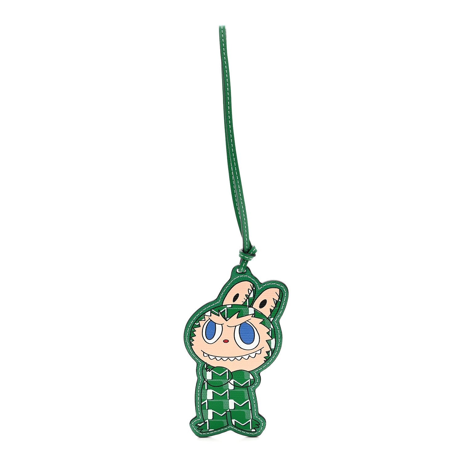 Moynat Moynat X KASING LUNG Calfskin Labubu Bag Charm Green