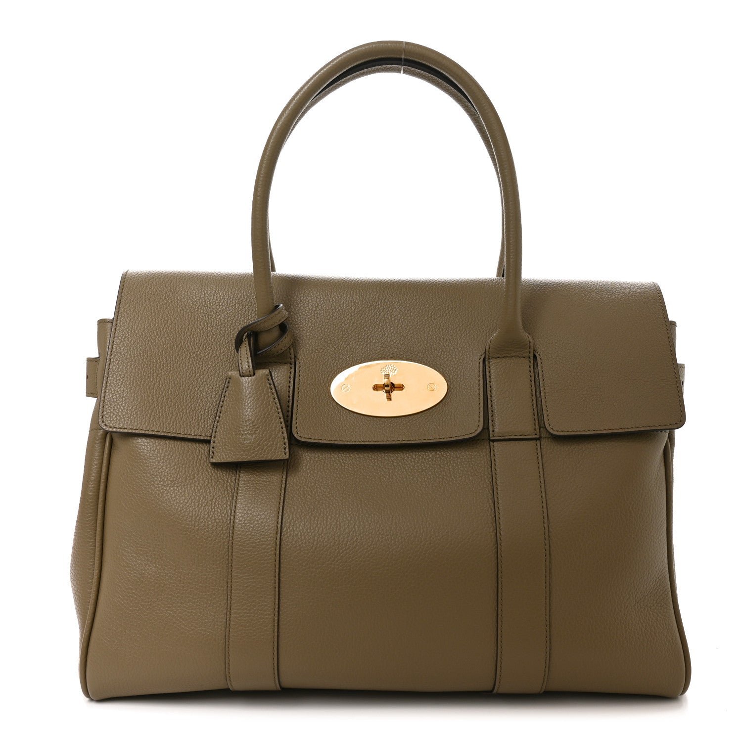 Mulberry Small Classic Grain Bayswater Linen Green