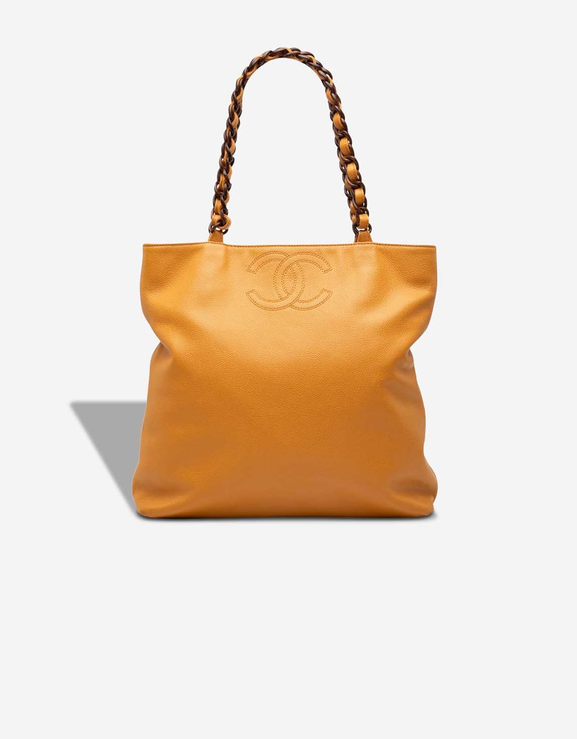 
		Shopping Tote Caviar Mustard    