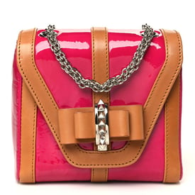 Christian Louboutin Patent Calfskin Sweety Charity Crossbody Bag Pink