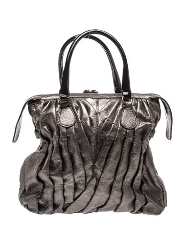 Leather Top Handle Bag