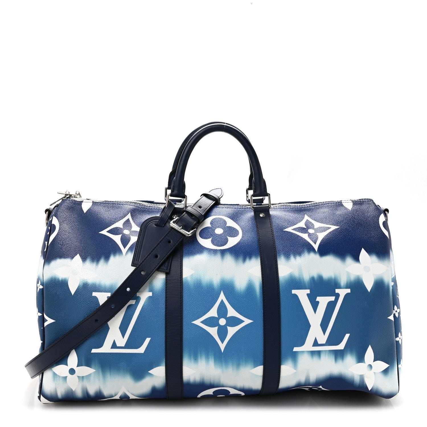 Louis Vuitton Monogram Escale Keepall Bandouliere 50 Blue