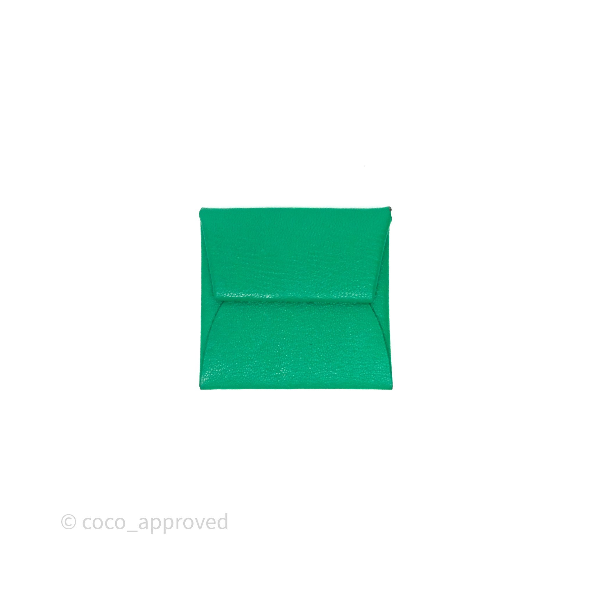 Hermès Bastia Coin Purse Green