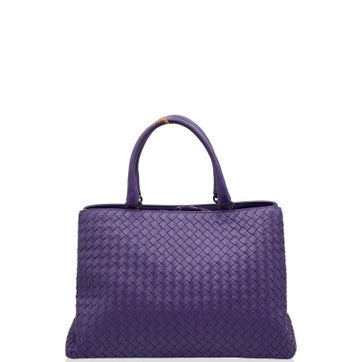 Lambskin Intrecciato Milano tote