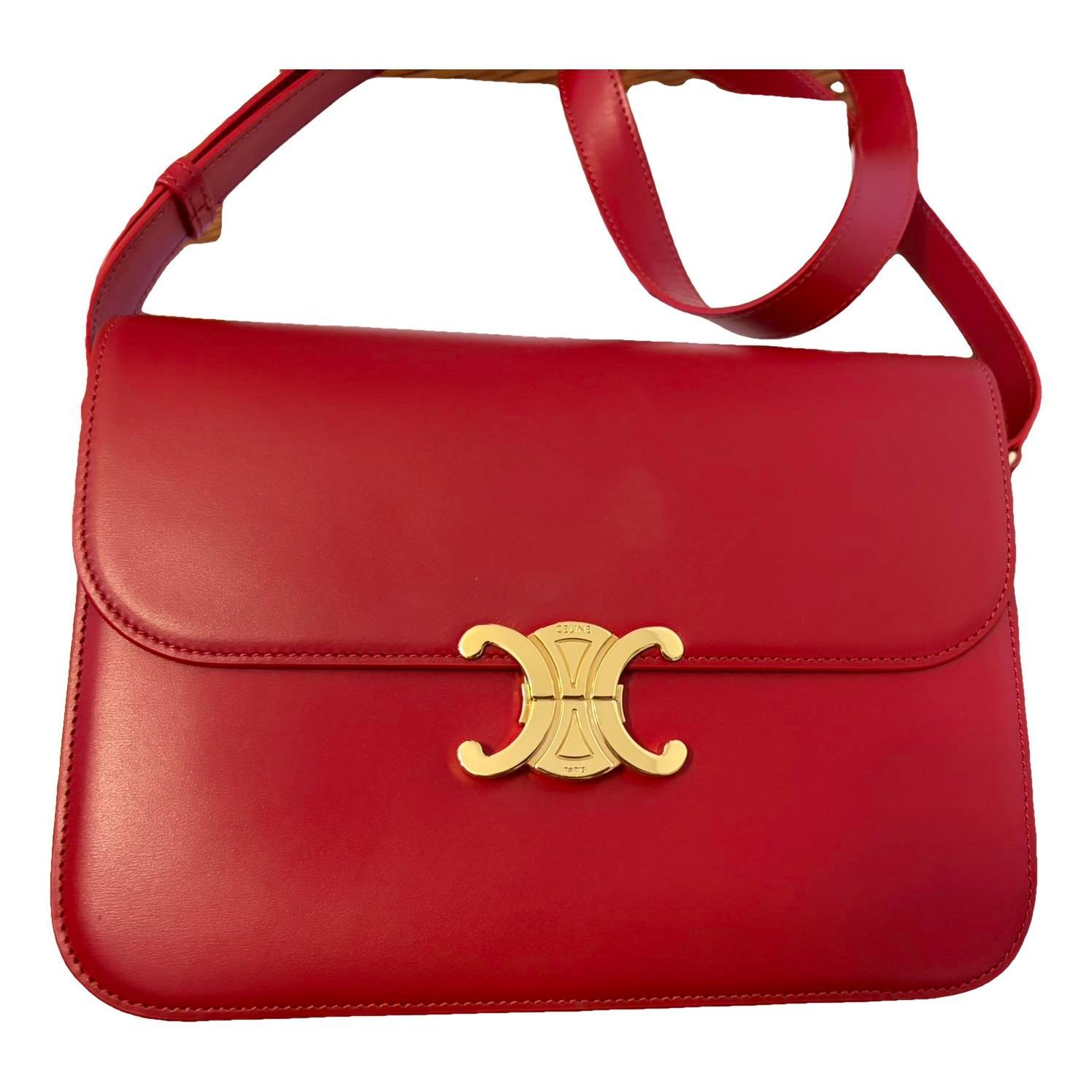 Triomphe leather handbag