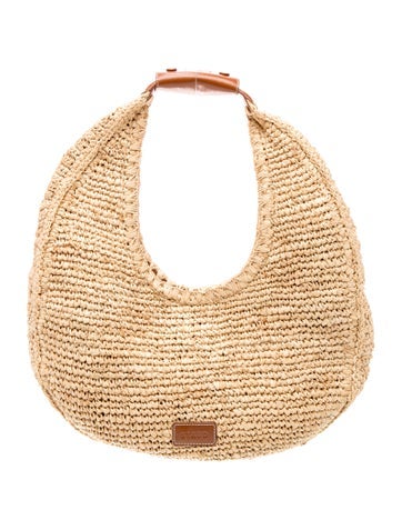 Raffia Top Handle Bag