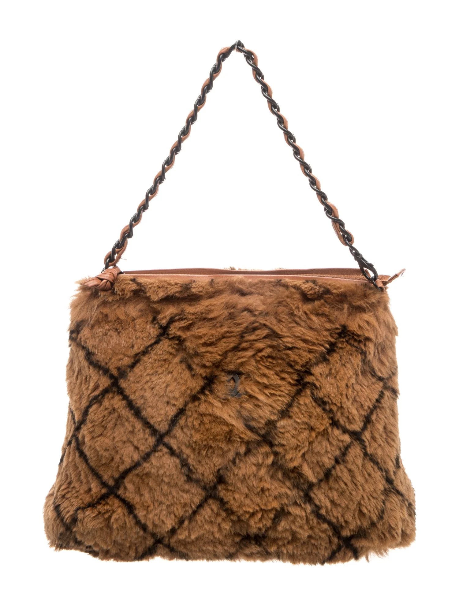 Lapin Fur CC Handle Bag