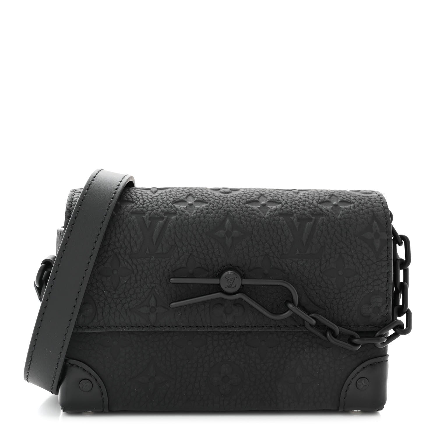 Louis Vuitton Taurillon Monogram Steamer Wearable Wallet Black