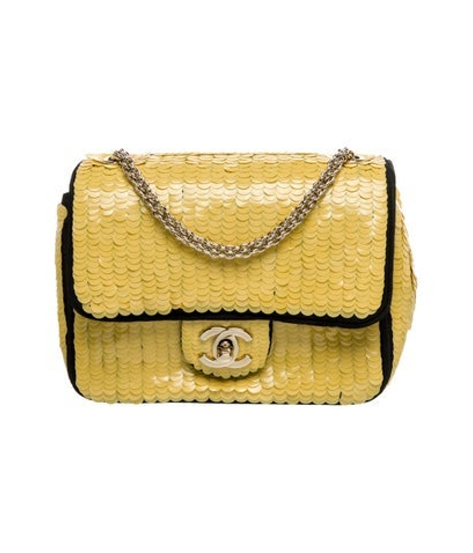 Chanel Sequin Mini Square Classic Flap Bag