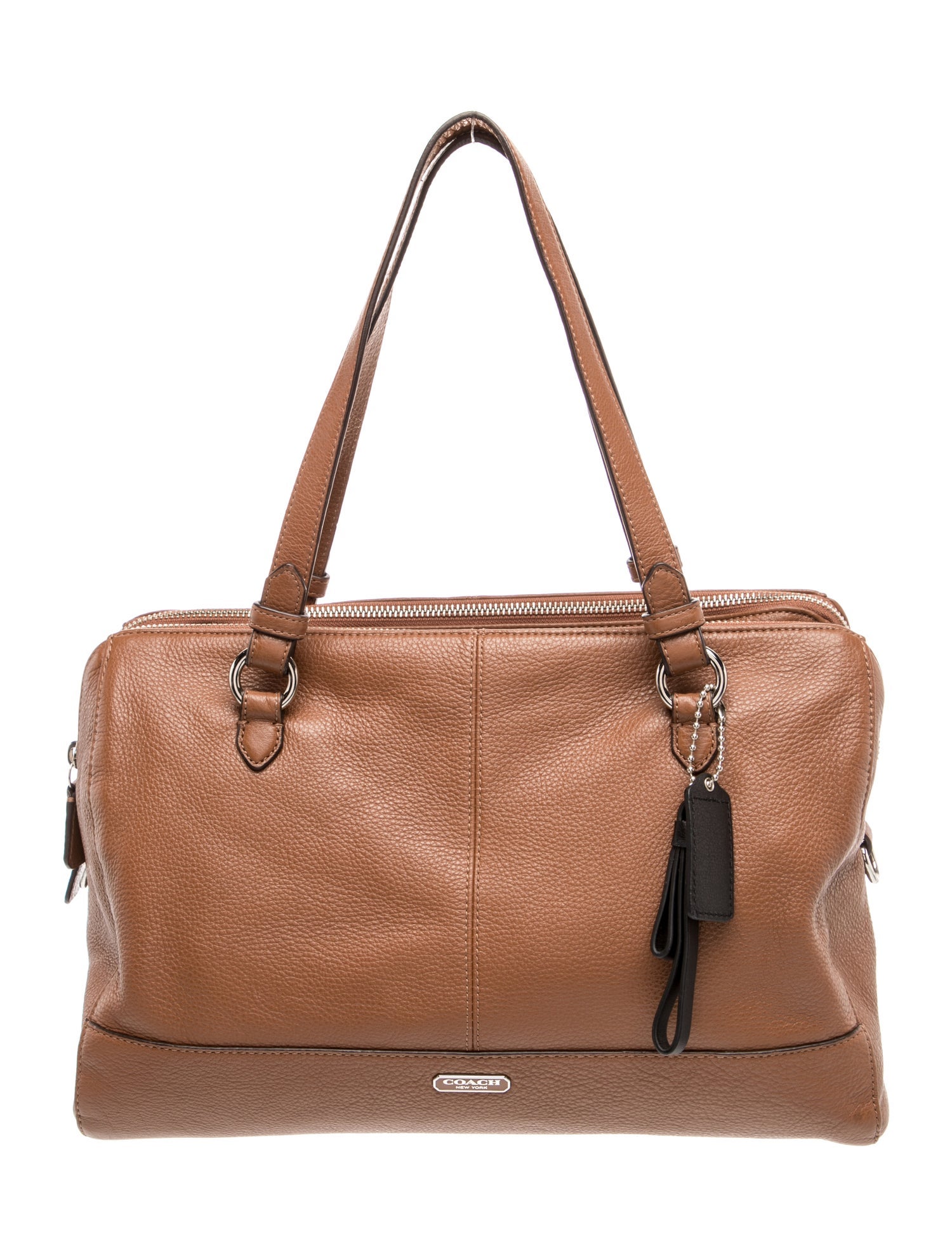 Leather Katheryn Triple Zip Satchel Medium