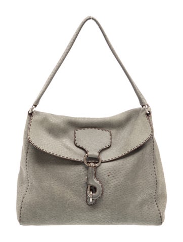 Vitello Daino Leather Shoulder Bag